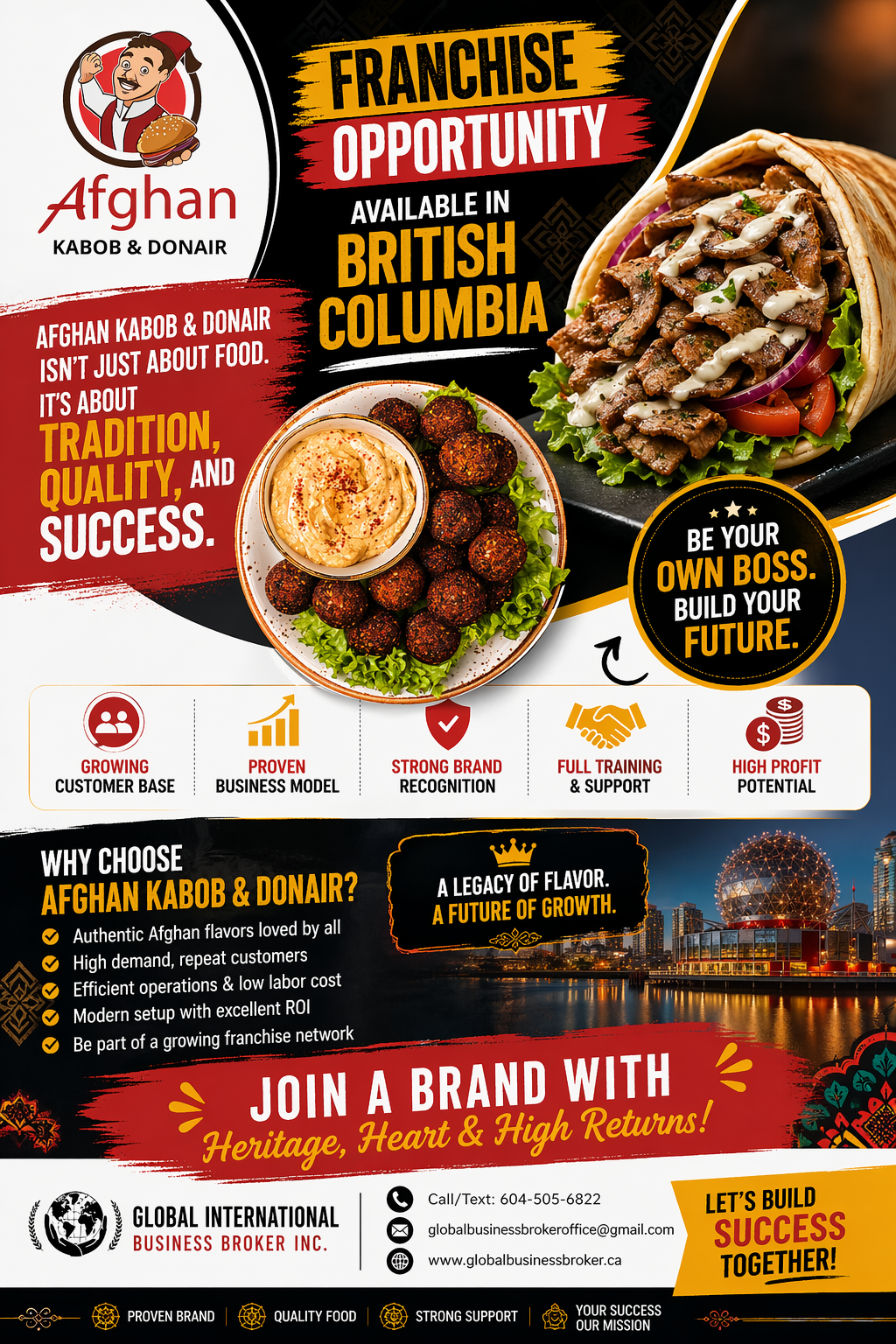 Afghan Kabob & Donair franchise opportunity in BC
